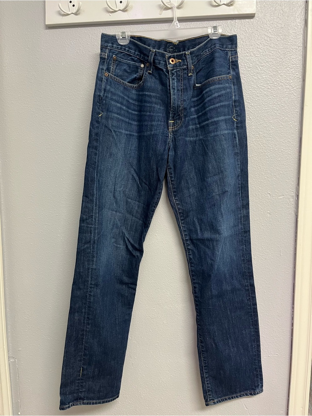Lucky Brand Heritage 121 Straight Jeans in Dark Blue